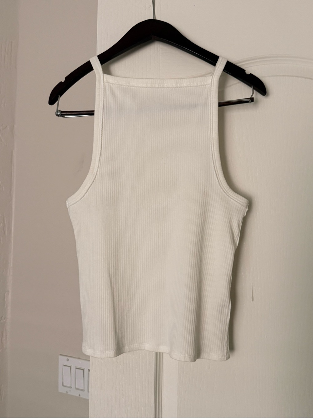 We The Free Mia Tank | Free People | Ribbed High Neck | White | M - Picture 3 of 7